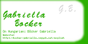 gabriella bocker business card